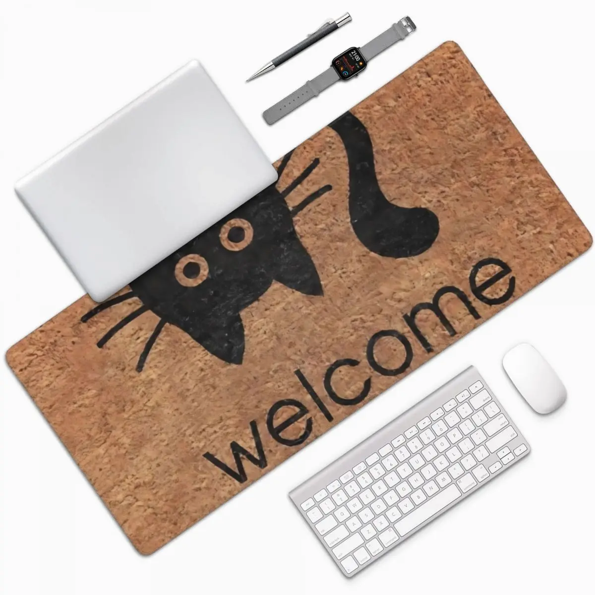 FunnyCatMousePadAccessoriesOfficeMousesMatsCuteGamingMat