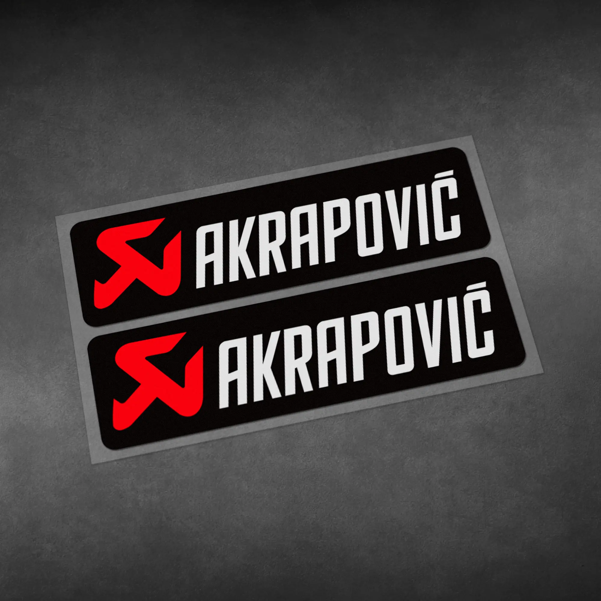 Akrapovic Logo Sticker 95 X 30 Mm pas cher - Eco Motos Pièces