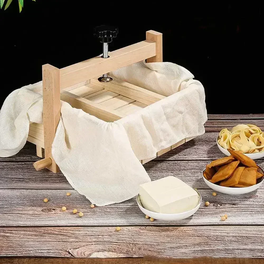 DIY Wooden Press Sets Mould Homemade Cheese Mold Tofu Soybean Curd Kitchen Making Accessories Cooking Tools Removable Equipment