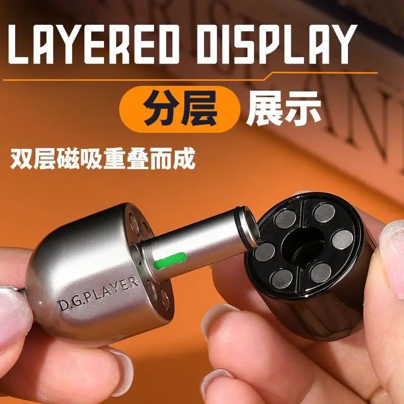 Fidget Spinner Slider Magnetic Push Slider Metal EDC Manual Spinner Fingertip Toy Autism Sensory Toy ADHD Anxiety Relief Gift