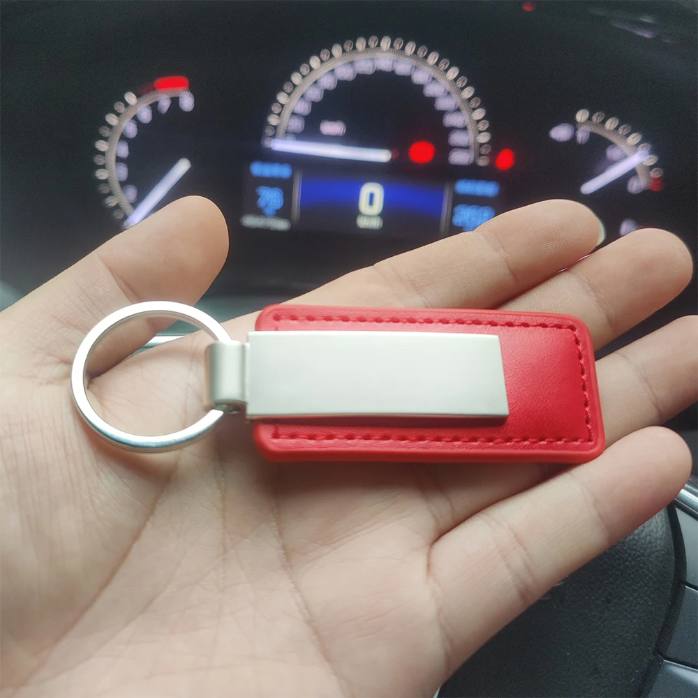 Leather Metal Car Key Chain Keychain Car Key Ring For Aixam MINAUTO Cross City Pack GTO GTI Crossline Crossover Accessories
