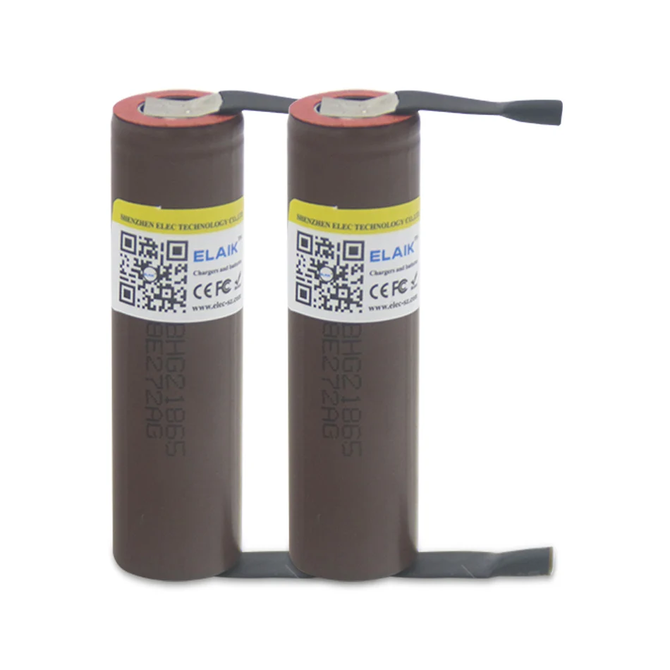 

ELAIK 8-30 pc 3.7v HG2 20 18650 3000 mah Lithium battery Continuous discharge High discharge power battery DIY nickel