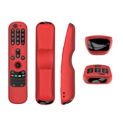 Silicone Protective Cover for Smart TV Remote Control (Red)