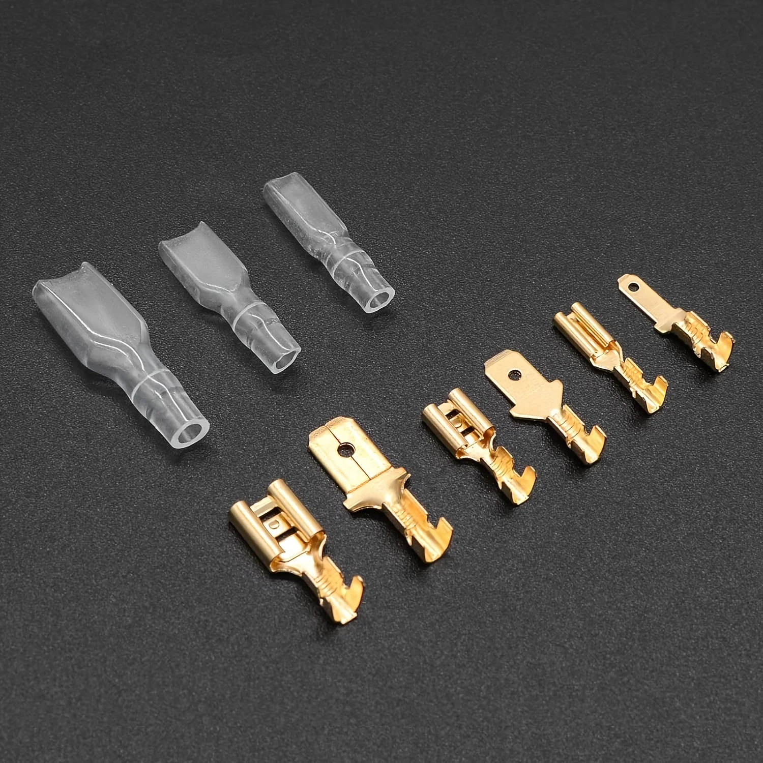 Wire Connector Terminals 270 pcs 2.8mm 4.8mm 6.3mm Plug Spring Female Spade Cold Crimp Automotive Speaker Electric