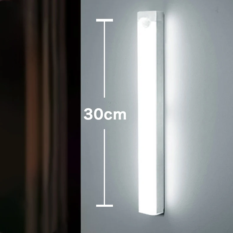 Wireless Motion Sensor LED Night Light Lamp - USB & Battery Powered