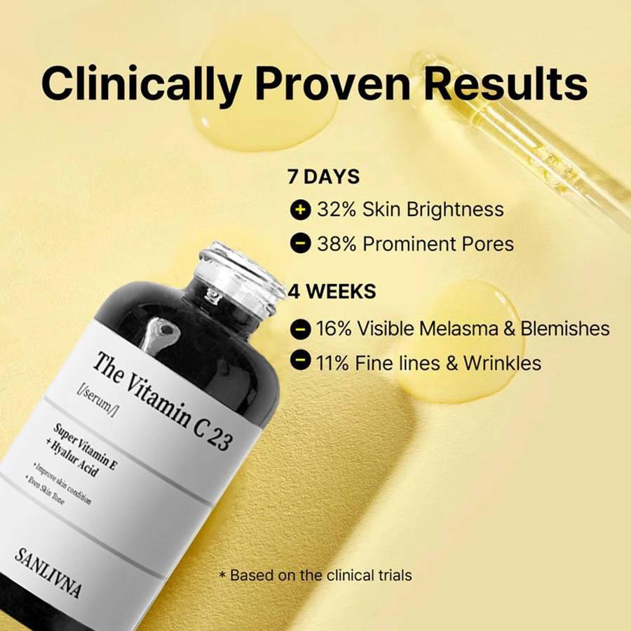 23% Vitamin C Face Serum for Dark Spot Removal and Skin Brightening, Anti-Aging Face Serum, Whitening Formula, Glass Skin Care 5