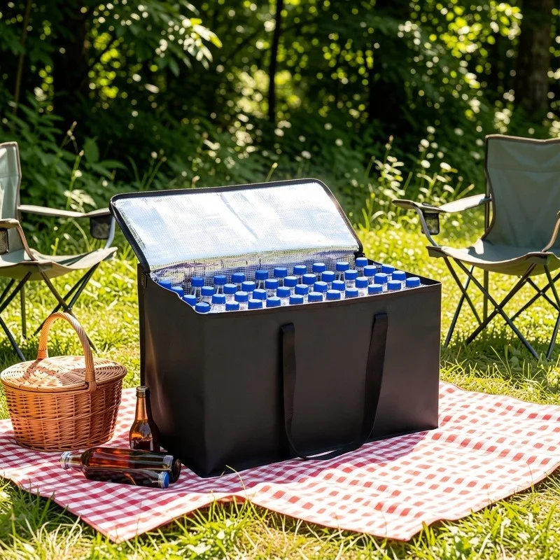 대용량 보냉 가방, 캠핑 피크닉 여행용 옥스포드 천 보온 가방