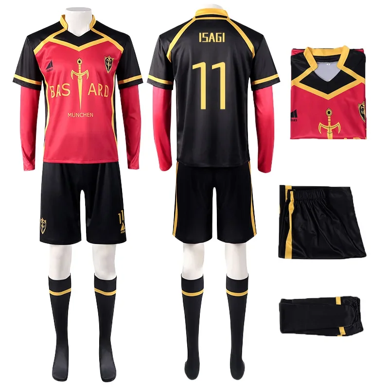 Anime Blue Lock Cosplay Costume Wig Jersey Football Uniform
