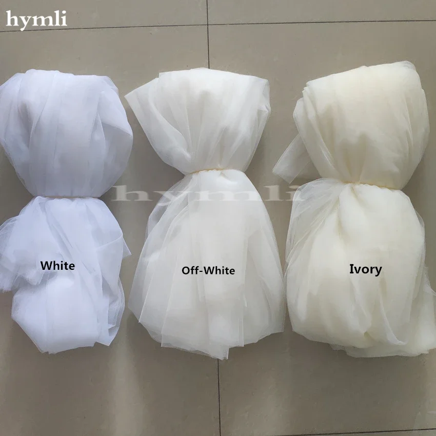 White Off-White Ivory Bridal Veil 3M 3.5M 4M 5M Cathedral Long Veil Lace Wedding with Metal Comb Wedding Accessories
