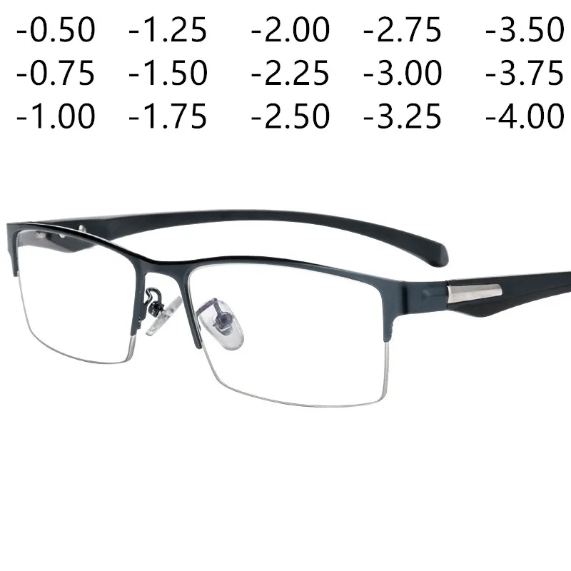 Tanio -100 -1.50 męskie okulary dla krótkowzrocznych okularów optycznych mężczyźni