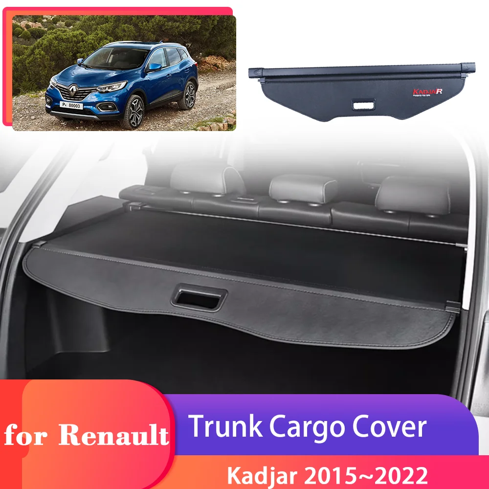 

Car Trunk Cargo Cover for Renault Kadjar 2015~2023 Luggage Security Shield Rear Racks Pad Curtain Partition Privacy Accessories