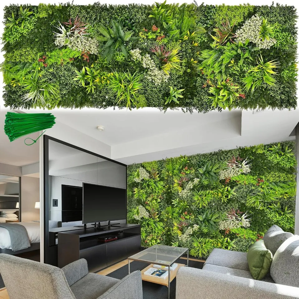 Artificial 3D Greenery Privacy Wall Panels