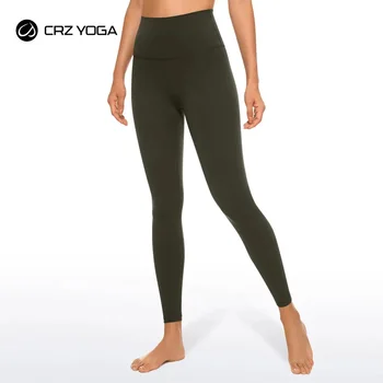 CRZ YOGA Womens Butterluxe Crossover Workout Capri Leggings 23 Inches -  High Waist V Cross Crop Gym Athletic Yoga Pants - AliExpress