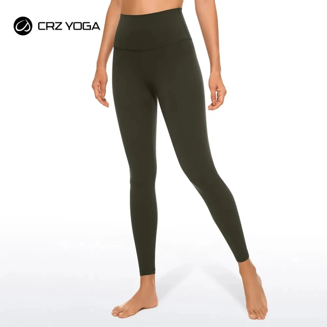 Crz yoga feminino butterluxe yoga leggings 25 polegadas-cintura