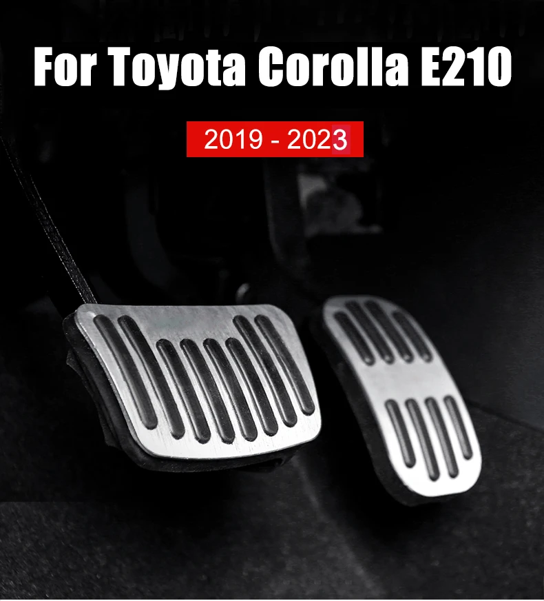 Für Toyota Corolla E210 2019 2020 2021 2022 2023 2024 2025 Hybrid Auto Gaspedal Gas Bremspedale Fußstütze Pedal Abdeckung Pads – Detail 1