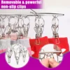 Sock Drying Rack with 36 Pegs Stainless Steel Sock Hanging Rack Swivel Wind-proof Laundry Drip Hanger Foldable Sock Hanger 4