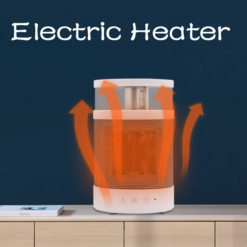 3 in 1 Desktop Heater Home Heater Humidifier with Night Light Heater Room  Heating Stove Household Portable Electric Heater - AliExpress