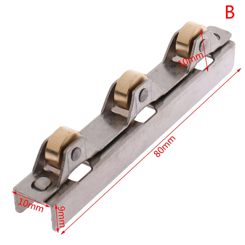 Sliding Door Rollers 1PC 8/10mm Glass Sliding Door Roller Clamp Stainless Steel Wheel Pulley Rollers For Bathroom Door Shop Wine Cabinet sliding door rollers