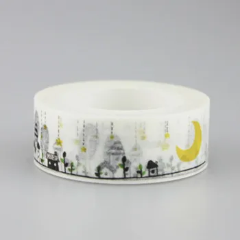 

1.5cm Village Adhesive Tape for Scrapbooking DIY Craft Sticky Deco Masking tape Paper Washi Tape Tape School Office Supply