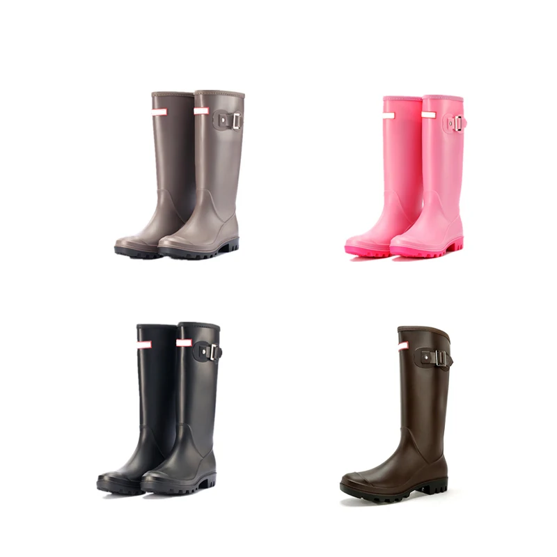 Waterproof Rubber Rain Boots for Men and Women, Fishing Casual Outdoor Shoes, Student, Thick-soled Boots, High Barrel