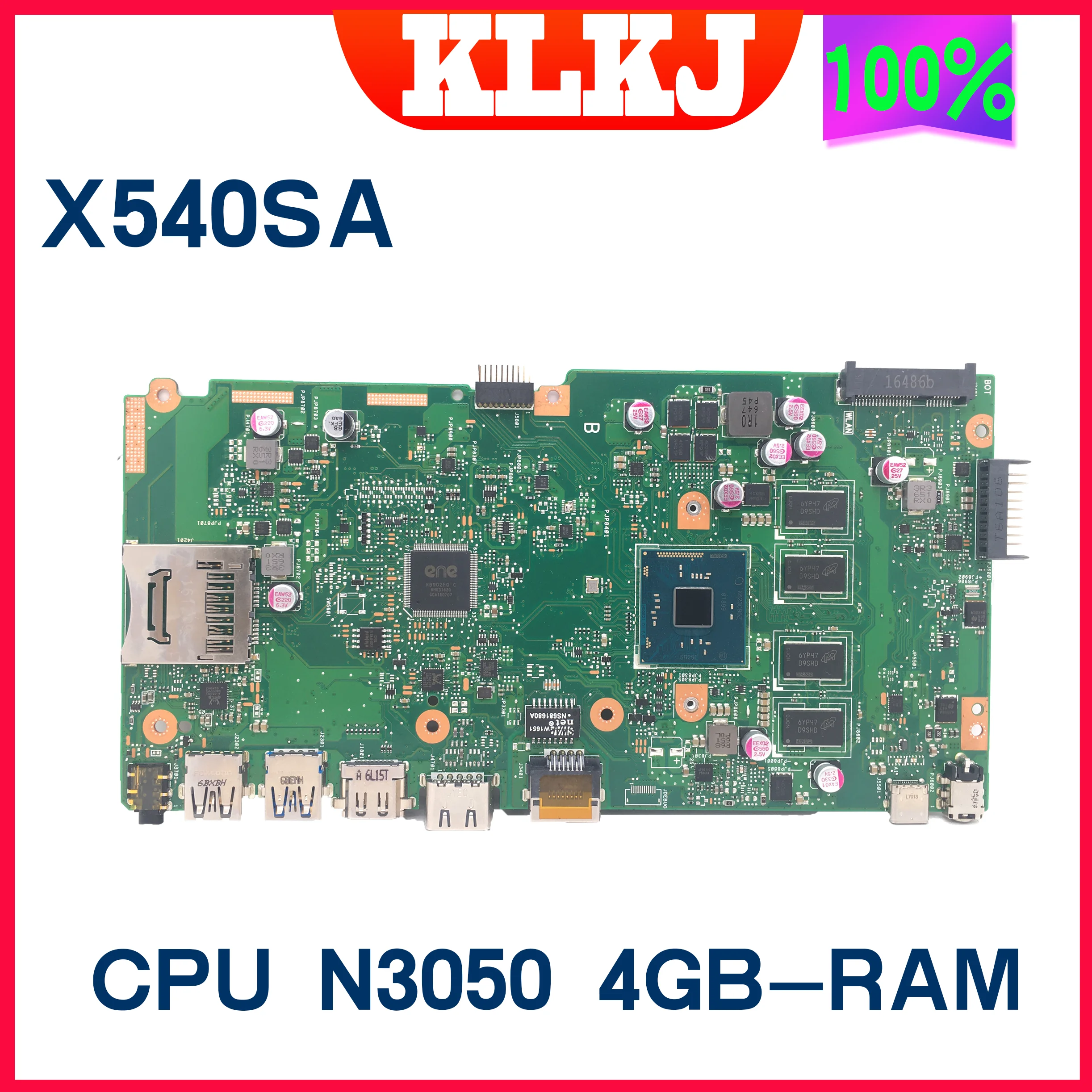Dinzi Nova X540sa Placa-mãe do Portátil para Asus X540saa X540s X540 com N3700 Cpu 4gb-ram Notebook Mainboard 100% Funcionando Bem Placa-mãe para notebook - Imagem 2