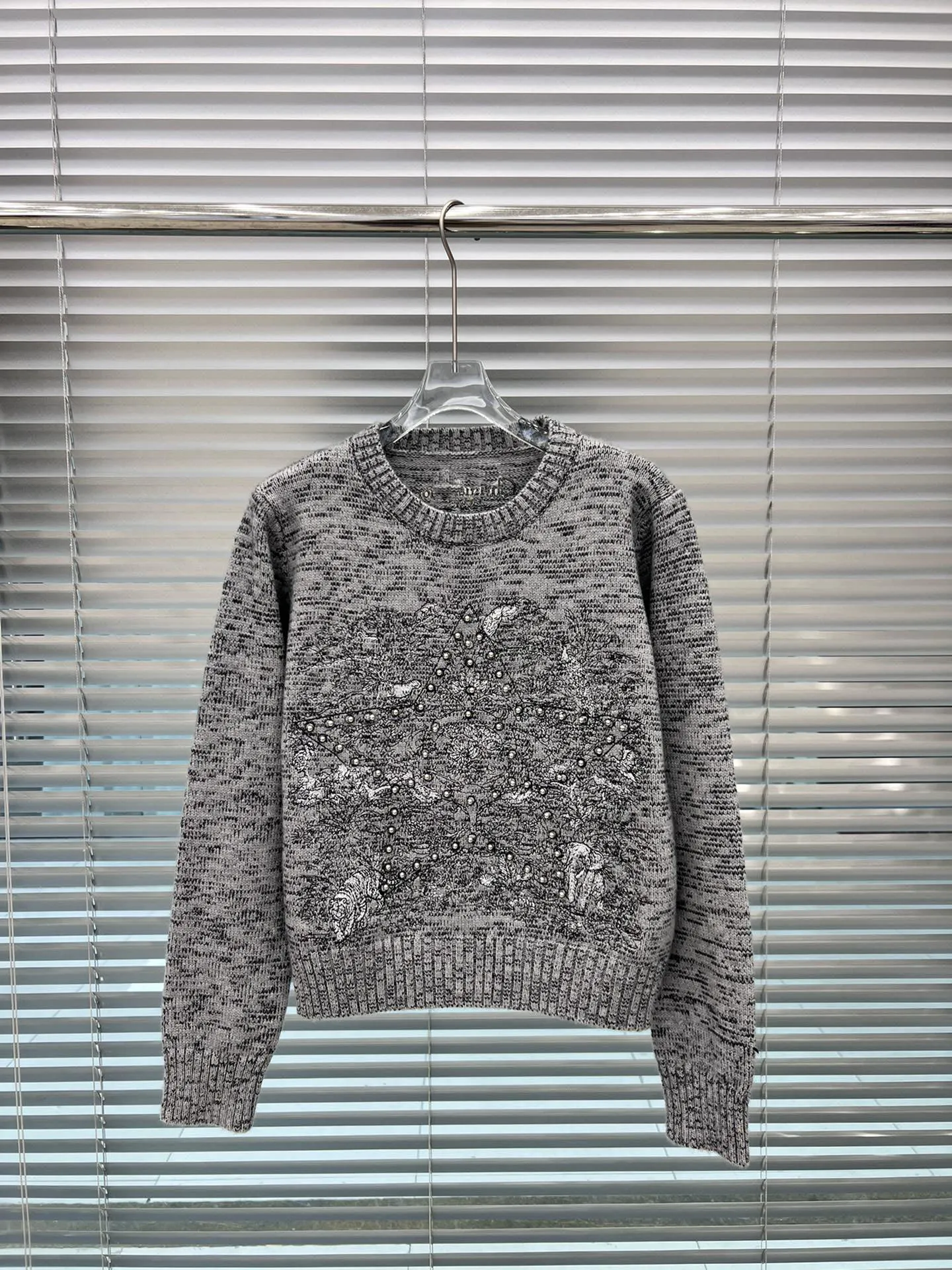 

High-Quality Warm Soft Cashmere Knitwear Pullover Clothes Print Embroidery Long Sleeve Spring Autumn Women Wool Sweater X277