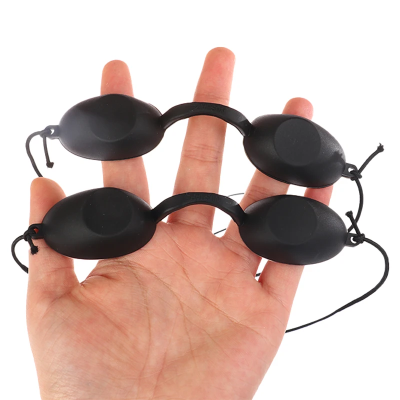Safety Goggles Eye Protection Glasses Tanning Goggles Eyewear Eyepatch for Patients in IPL Infrared LED Light Therapy Silicone eye mask eye patch