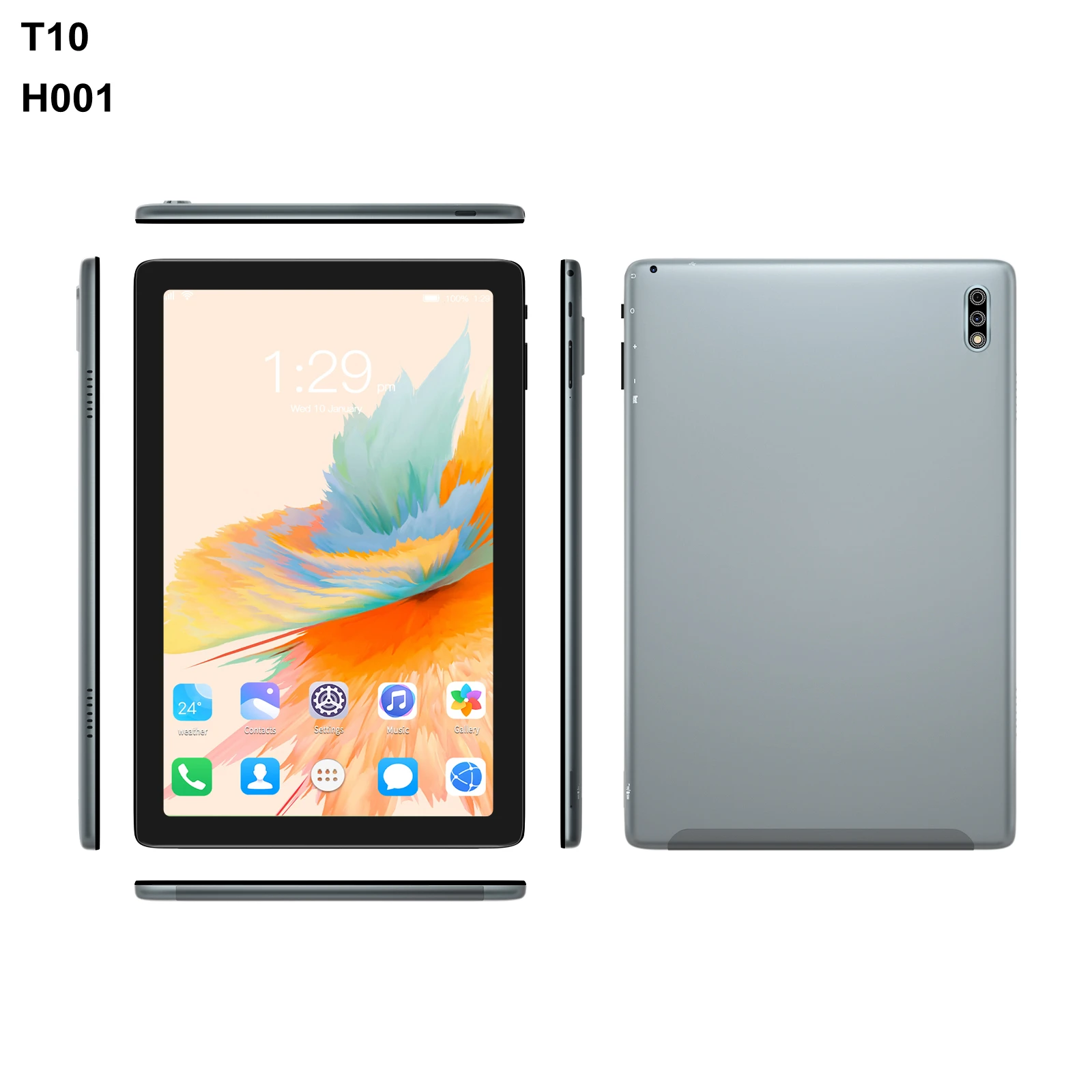 10.1Inch Large Screen T10 Pad 4G 5G Double SIM 6000mAh MTK6762 Wifi 512GB ROM Android 11 Google Play Race Hot Sales Tablet PC most popular tablet brands Tablets