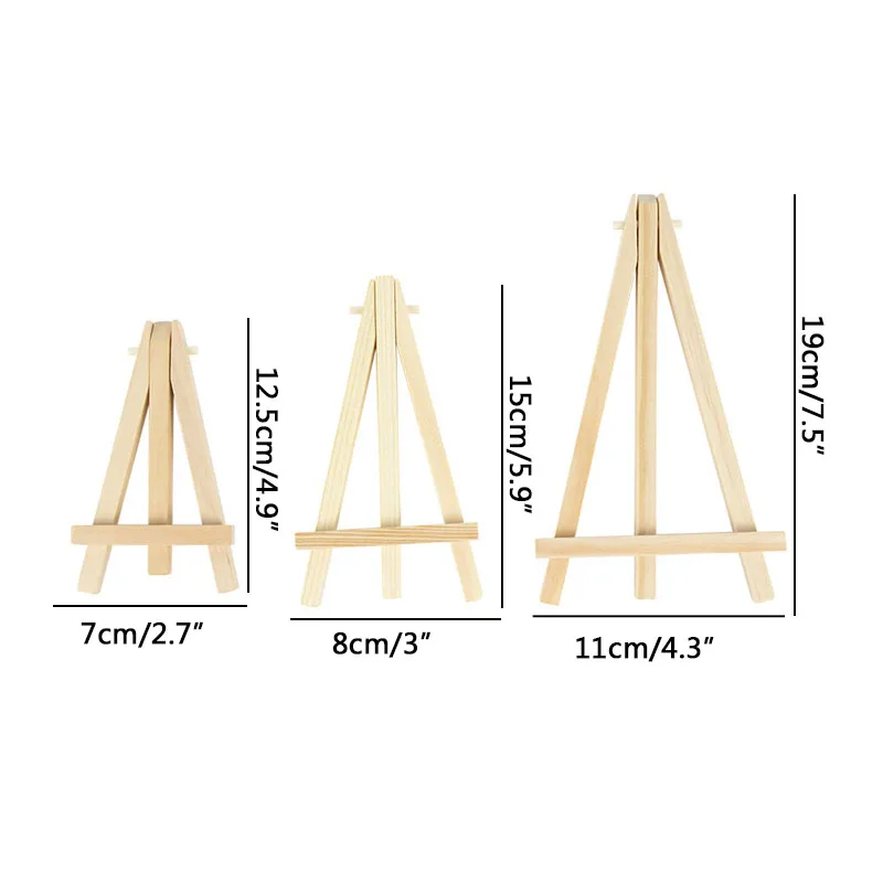 Mini Wooden Tripod Easel Display Painting Stand Card Canvas Holder Wedding  Party - Easels - AliExpress