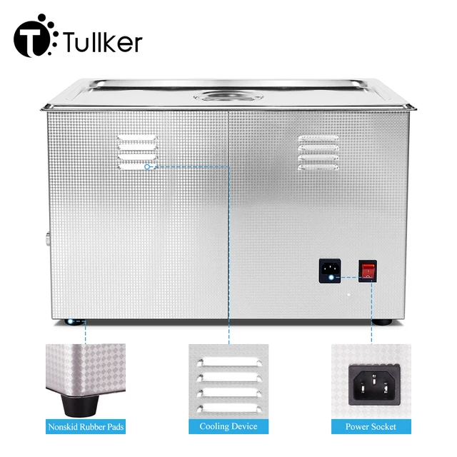 Tullker 30L Ultrasonic Cleaner Automatic Parts Metal Mold Dirty Rust Remove Ultrason Bath Tool Decarboniser 5