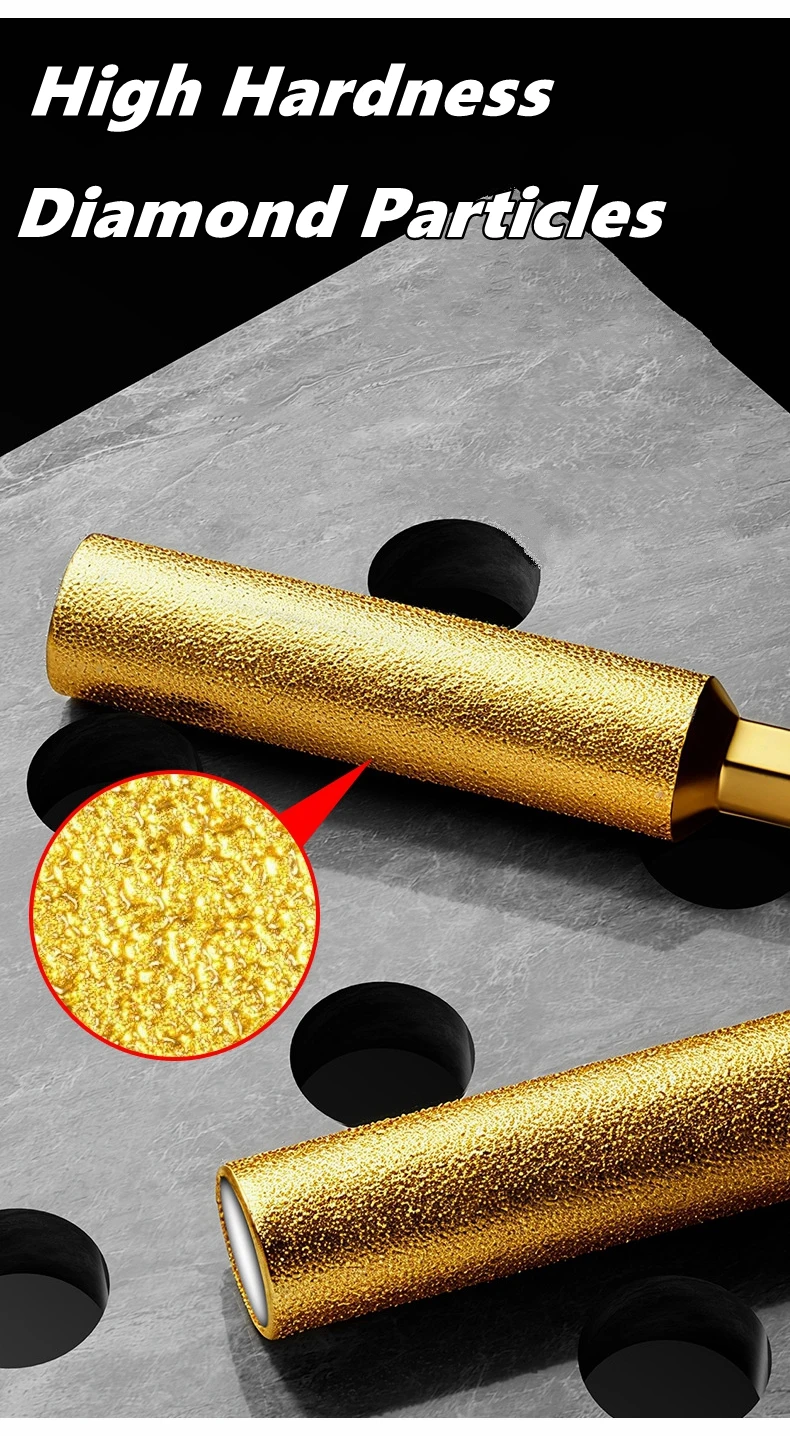 Diamond Brazed Drill Bit Set for Granite, Ceramic, Marble, Tile, and Stone