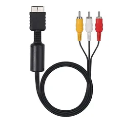 6ft Premium Universal Gaming Console TV Connection Cable with RCA Connectors (Black)