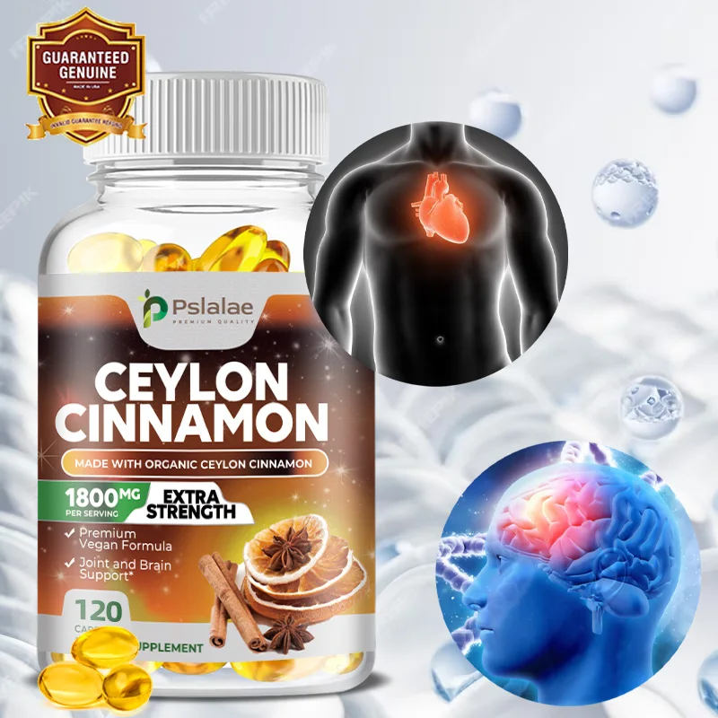 

Ceylon Cinnamon Made with Organic Ceylon Cinnamon 1800 Mg - A Natural Antioxidant That Provides Heart Support