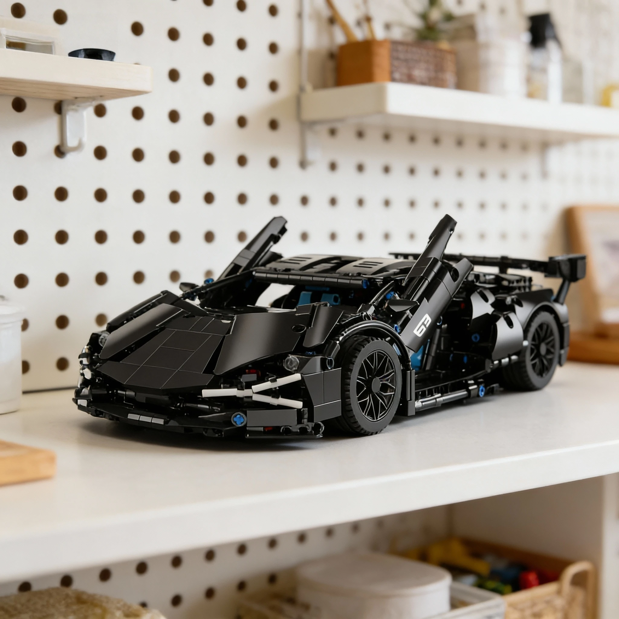 Advanced Racing Sports Car Building Block Set - 1280+ Piece DIY Supercar Puzzle