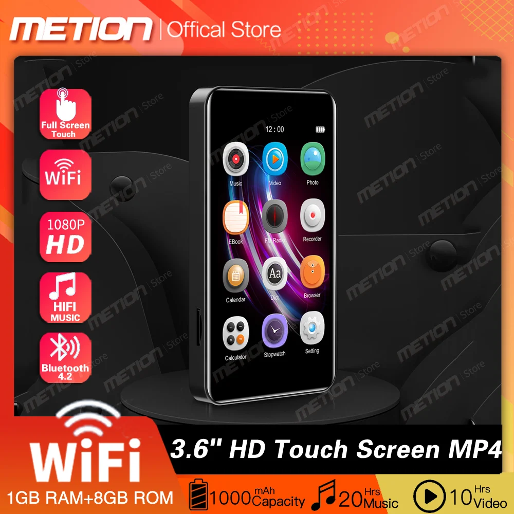 WiFi Android MP3 MP4 Player Bluetooth Full Touch Screen3.6