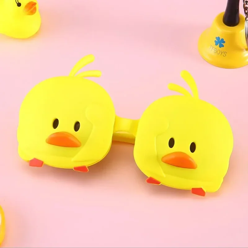 Girls Sunglasses Kid Sun Glasses Children Glasses Polarized Lenses Boys Silicone UV400 Child Mirror Baby Duck Eyewear