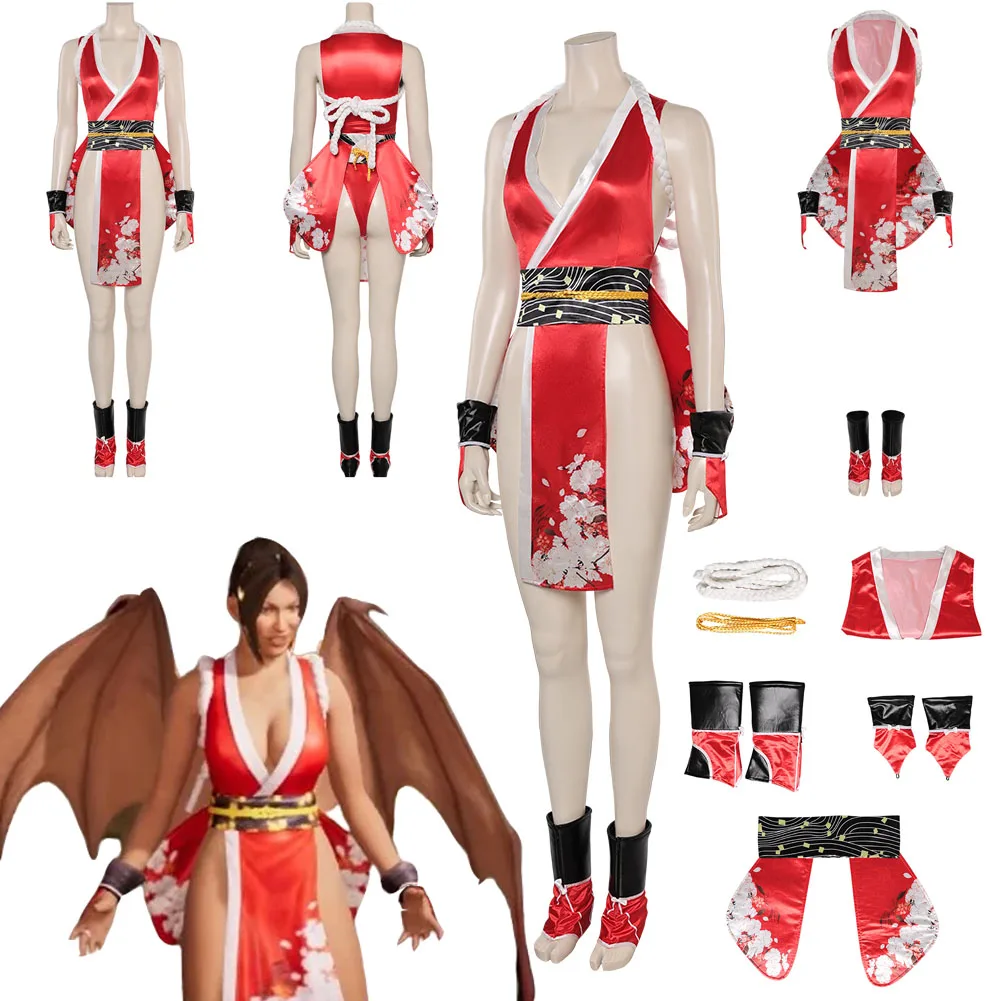 

Mortal Kombat Nitara Mai Shiranui Bikini Cosplay Jumpsuit Costume Outfits For Adult Women Girls Game Halloween Carnival Suit