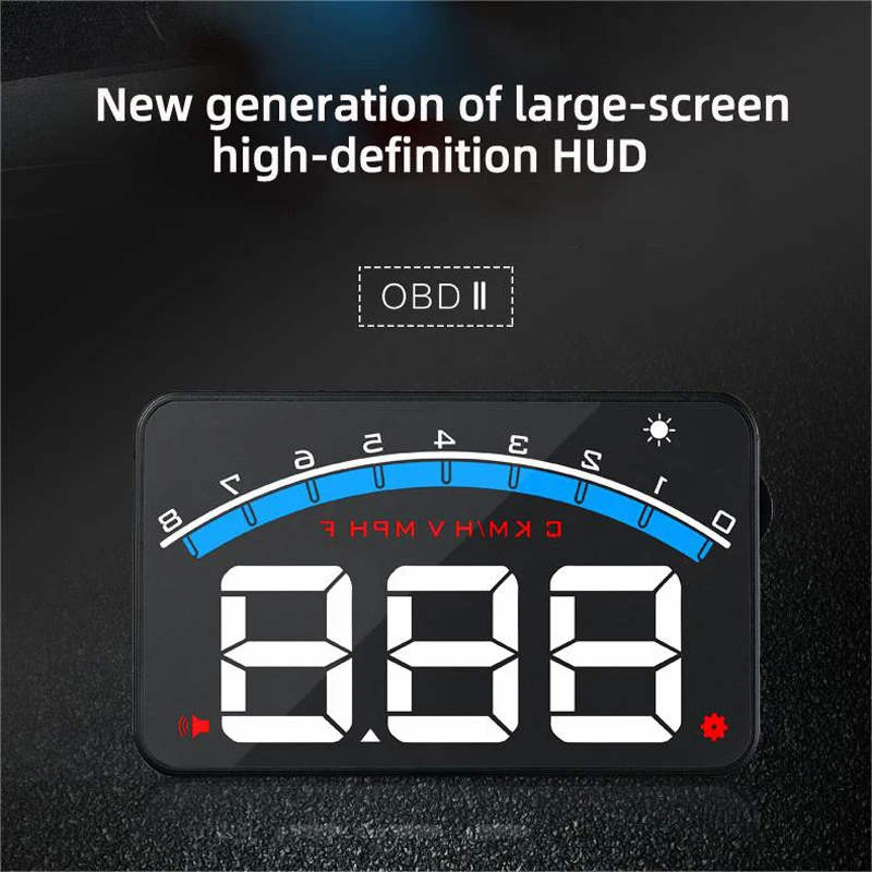 

HUD OBDⅡ Car Non-destructive Modification High-definition Suspension Instrument Universal Vehicle Heads-up Display