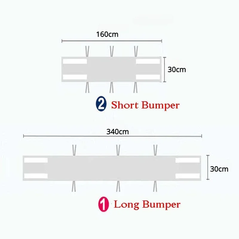 2Pcs Breathable Crib Bumper Set 5