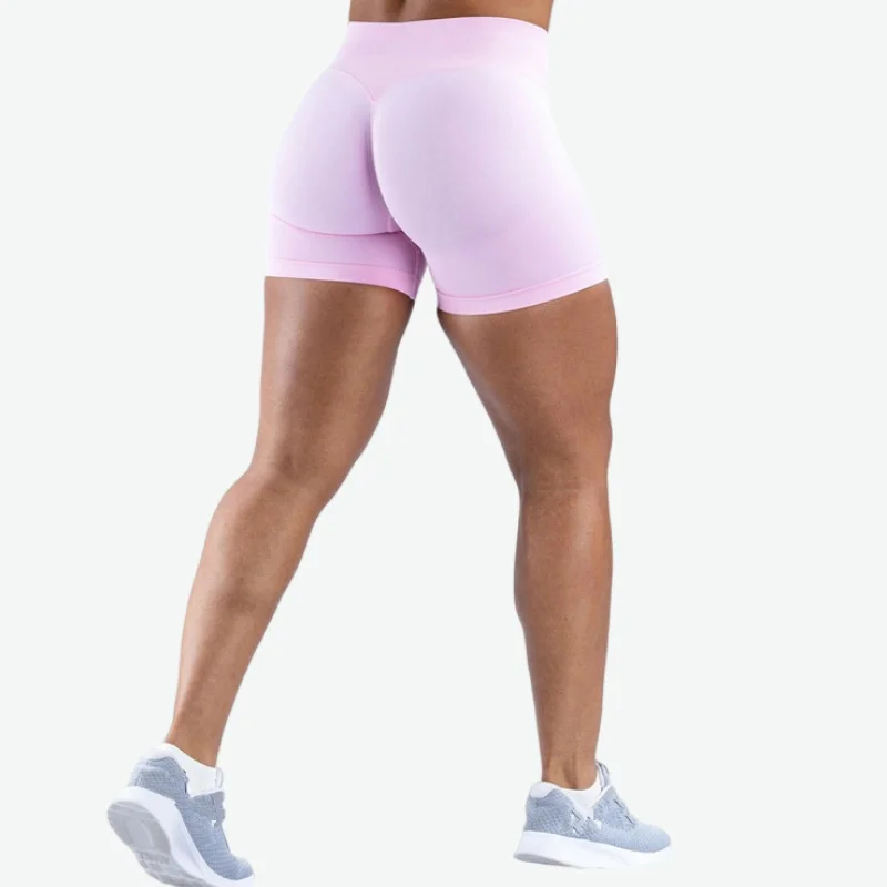 Women Workout Tights sports shorts running shorts yoga shorts workout shorts seamless shorts Fitness Outfits Gym Wear Yoga Shorts Low Waist Seamless Sport Shorts Ladies Scrunch Bum Compression