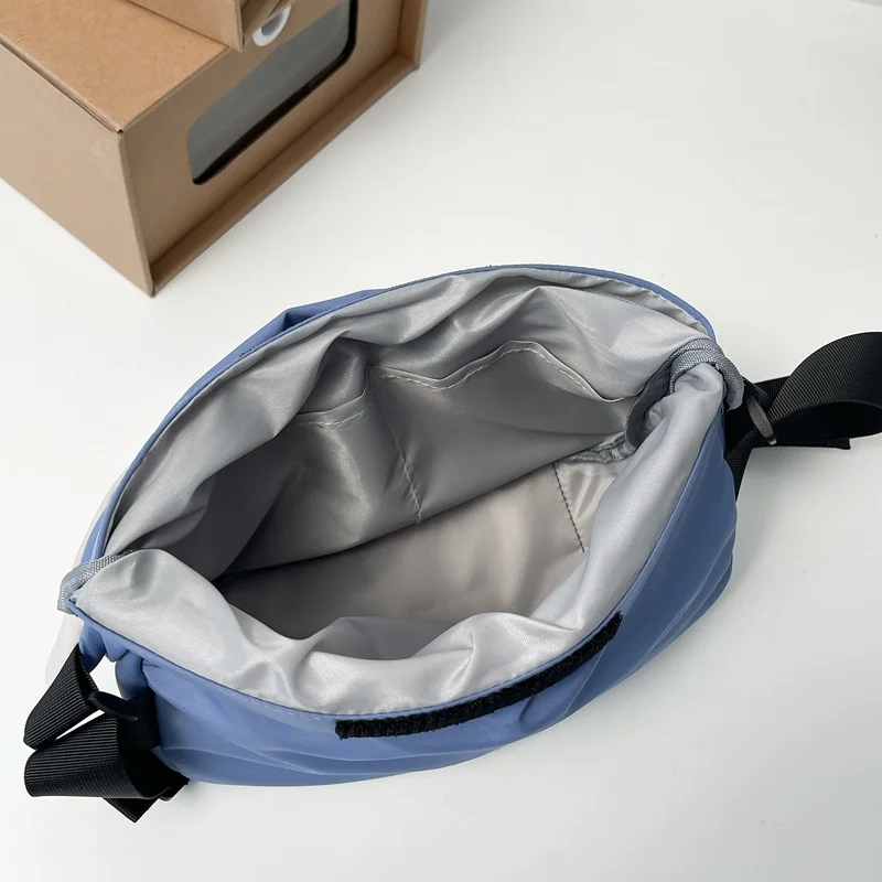 Men's Fashion Nylon Crossbody Chest Packs Women's Tide Sports Function Outdoor Multifunctional Single Shoulder Bags for Women