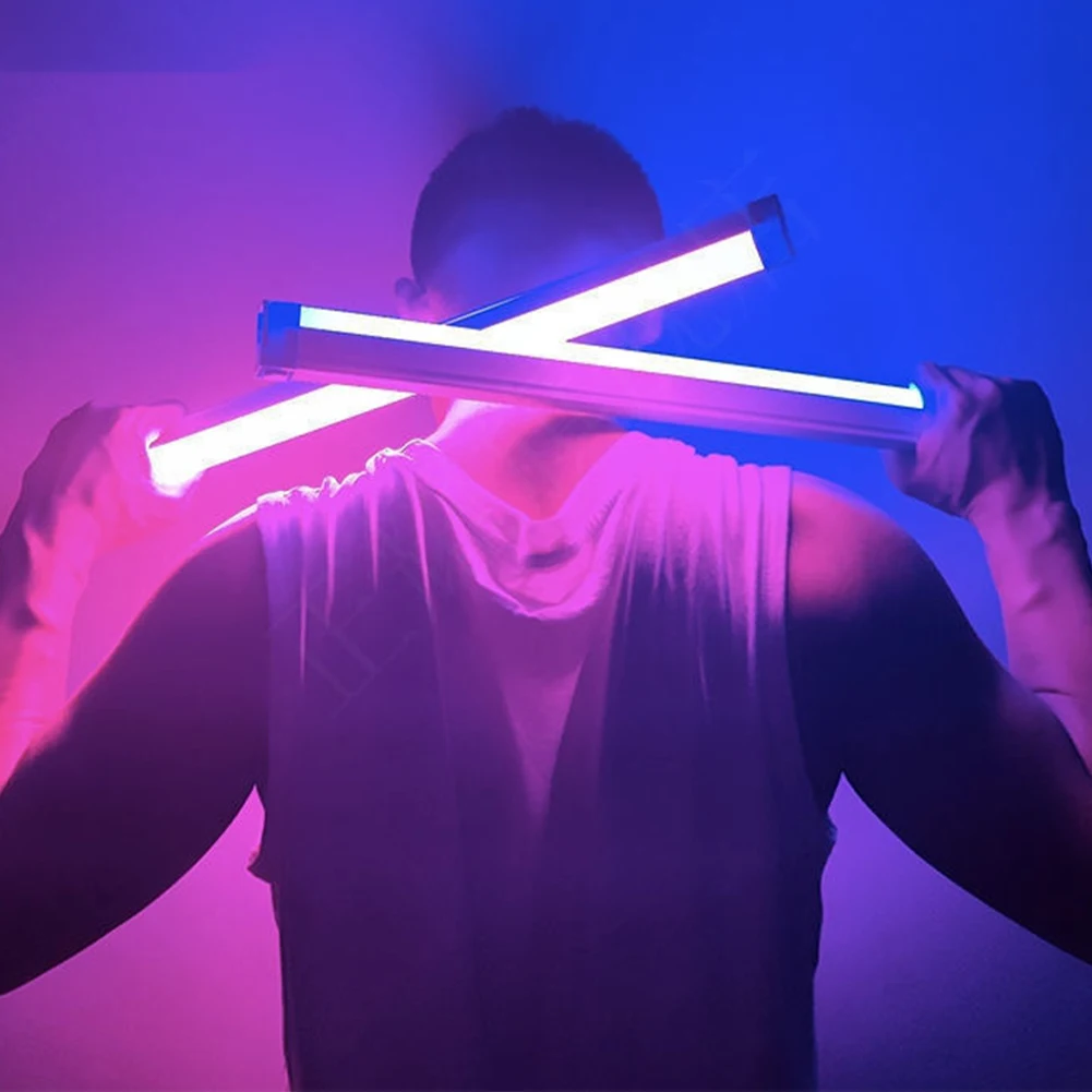 Handheld LED Fill Light LED Video Light Wand USB Rechargable Photography Lighting Adjustable Flash Light RGB Selfie Lamp