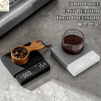 Piccola bilancia per caffè espresso Mini timer intelligente Bilancia per caffè USB 2 kg/0,1 g/oz/ml Uomo Donna Regalo Bilancia da cucina con peso digitale 1
