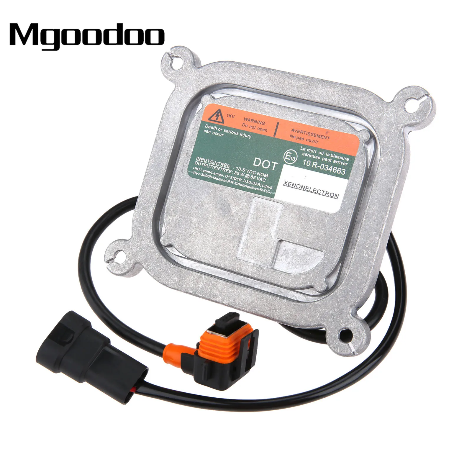 

Mgoodoo Xenon HID Headlight Ballast Harness Wiring 10R-034663 AA3857300DG W/ Cables For Bulbs D1S/R D3S/R For Ford Lincoln