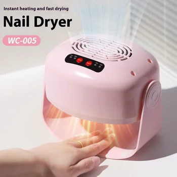 Asciugatrice per Unghie Portatile a Rapida Asciugatura con 180 LED ° Ventilatore Rotante Caldo-Freddo per la Cura di Mani e Piedi