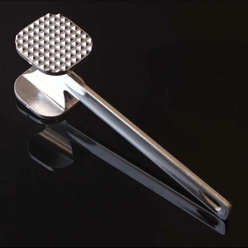 Household Double-sided Meat Hammer Steak Hammer Loose Meat Stainless Steel Tender Kitchen Creative Hand Tools TMZ for meat tenderizer,meat hammer