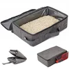 Foldable Cat Litter Box Outdoor Travel Car Portable Cat Mobile Toilet Kitten Bedpan Waterproof Cat Poop Basin With Side Mesh Bag 6