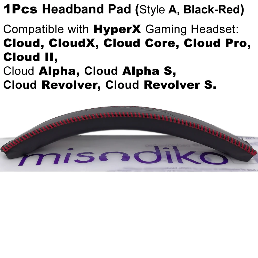 Sostituzione Del Cuscinetto Della Fascia Misodiko Per Hyperx Cloud, Cloud 2 Ii, Cloud Core, Cloud Alpha, Cloud Revolver S Cuffie Da Gioco