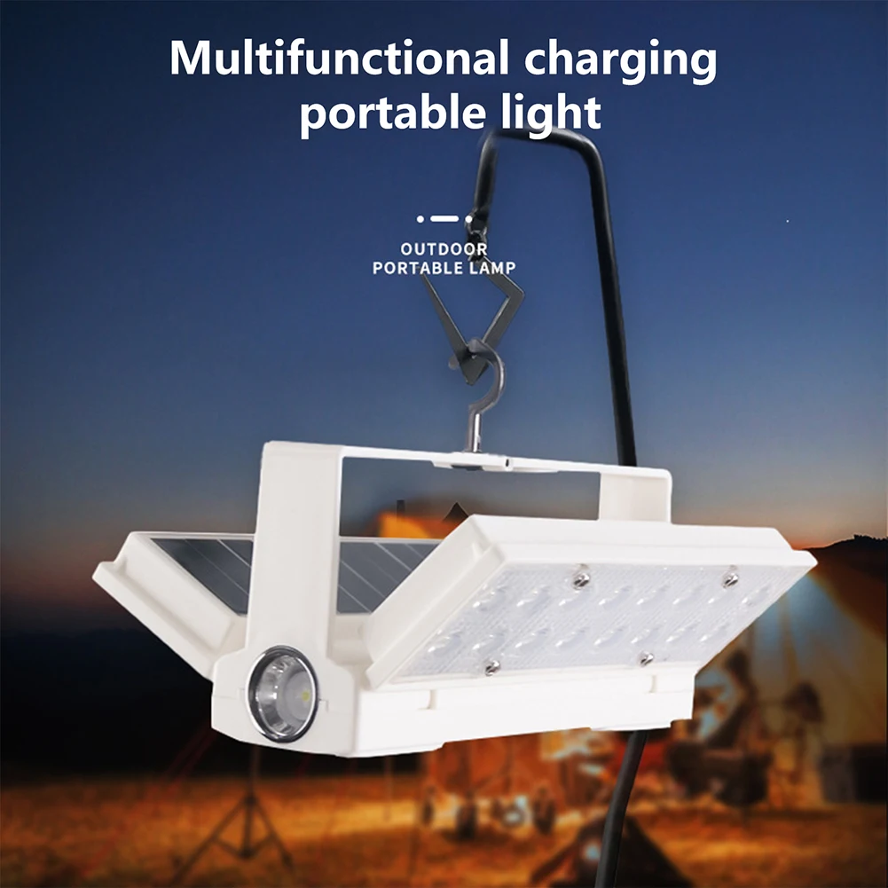 Description Picture 4 of item1500mAh XPE LED Camping Lamp 480LM Portable Lamp Foldable Solar Type-C USB Rechargeable Blackout Emergency Equipment