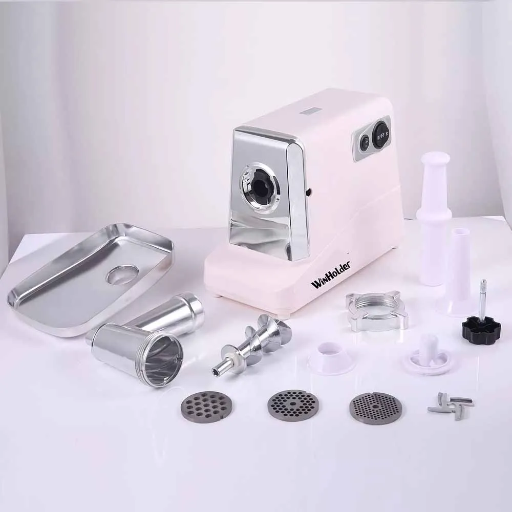Heavy Duty 3500 Watts Powerful Stainless Steel Kitchen Electric Meat Food Grinder Mincer Sausage Maker Big Capacity with Blades 6